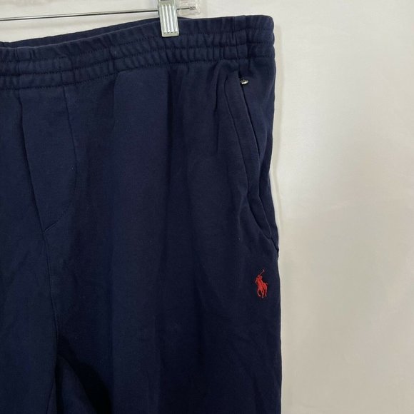 Polo Ralph Lauren Navy w/ White Leg Stripe Sweatpants Men's 2XB Big & Tall EUC - Picture 2 of 5